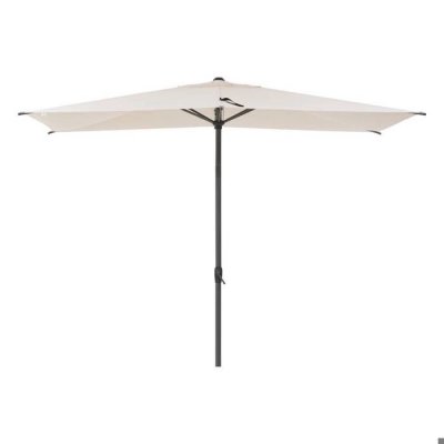 HESPERIDE Parasol droit rectangulaire inclinable loompa bl&eacute; 2,5x2,5m
