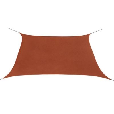 VIDAXL Parasol en tissu Oxford carr&eacute; 3,6x3,6 m Ocre marron