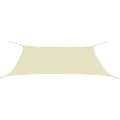 VIDAXL Parasol en tissu Oxford rectangulaire cr&egrave;me 4x6 m  - Cr&egrave;me