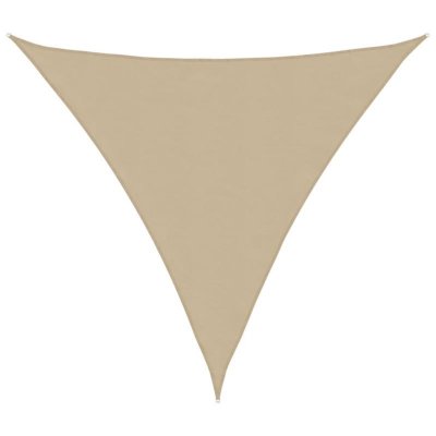 Parasol en tissu Oxford triangulaire 5x5x5 m Beige Vidaxl Beige