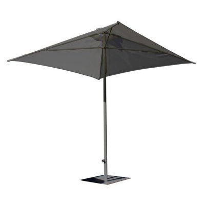 EZPELETA Parasol Eolo  gris anthracite carr&eacute;, L.250 x l.250 cm
