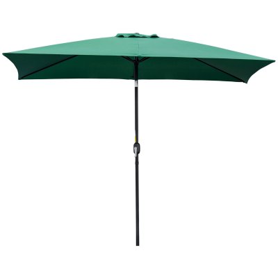OUTSUNNY Parasol inclinable rectangulaire dim. 2,95L x 1,95l x 2,4H m vert
