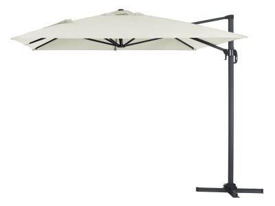 HABITAT ET JARDIN Parasol jardin d&eacute;port&eacute; Alu ""Sun 4"" - Rectangle - 3 x 4 m - Ecru