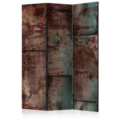 Paravent 3 volets - dark metal sheet [room dividers] A1-PARAVENTtc0281