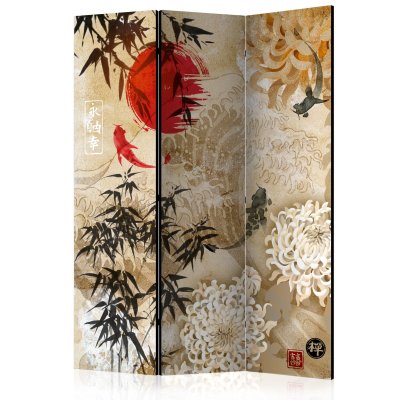 Paravent 3 volets - Fish Dance [Room Dividers] - 135x172 (38965)