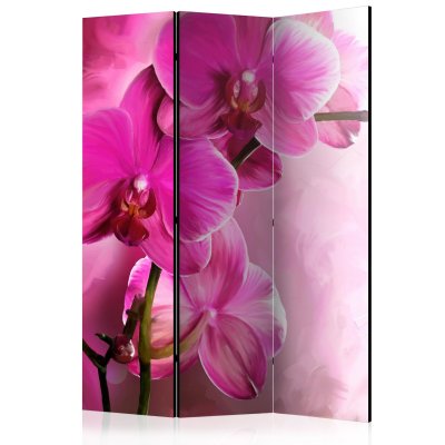 Paravent 3 volets - Pink Orchid [Room Dividers] - 135x172 (39879)