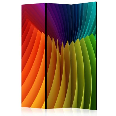 Paravent 3 volets - Rainbow Wave [Room Dividers] - 135x172 (39973)