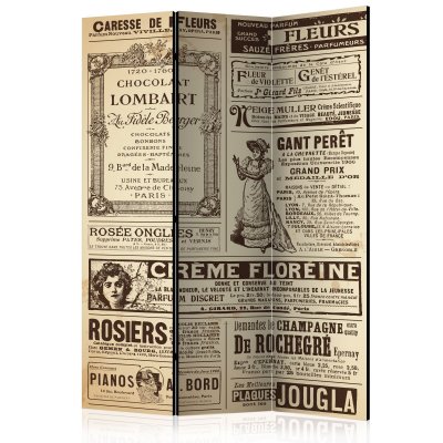 Paravent 3 volets - vintage magazines [room dividers] A1-PARAVENT513