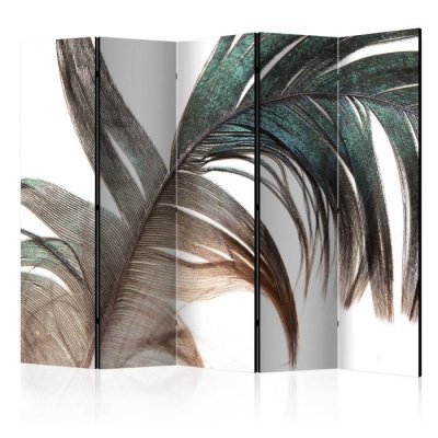 Paravent 5 volets - beautiful feather ii [room dividers]