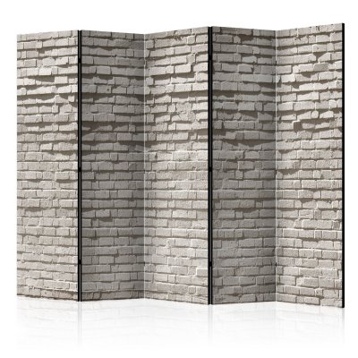 Paravent 5 volets - Brick Wall: Minimalism II [Room Dividers] - 225x172 (38469)