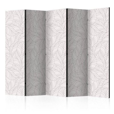 Paravent 5 volets - Colourless Leaves II [Room Dividers] - 225x172 (38680)