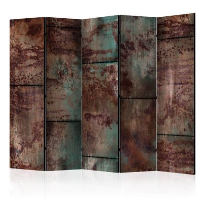 Paravent 5 volets - Dark Metal Sheet II [Room Dividers] - 225x172 (38809)