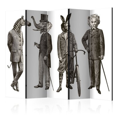 Paravent 5 volets - elegant zoo ii [room dividers] A1-PARAVENT506