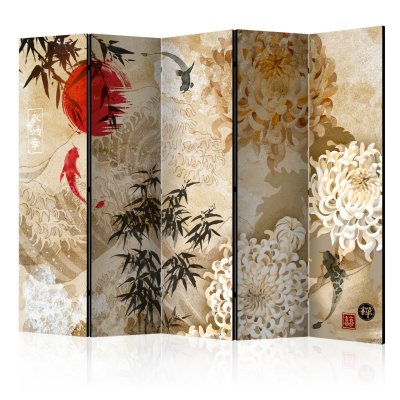 Paravent 5 volets - Fish Dance II [Room Dividers] - 225x172 (38966)