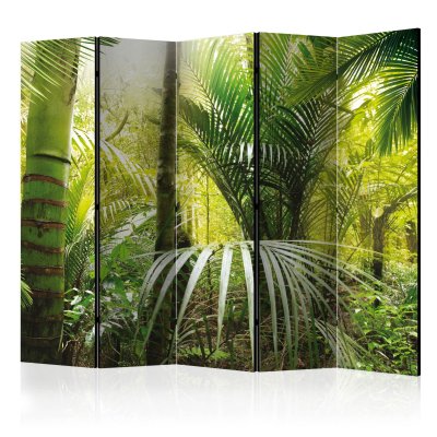 Paravent 5 volets - Green alley II [Room Dividers] - 225x172 (39220)