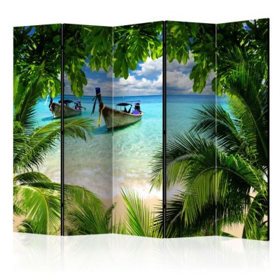Paravent 5 volets - tropical paradise ii [room dividers]