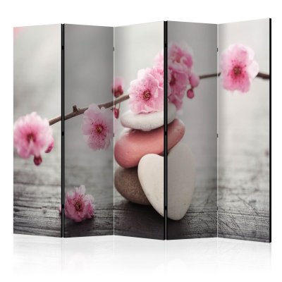 Paravent 5 volets - Zen Flowers II [Room Dividers] - 225x172 (40854)