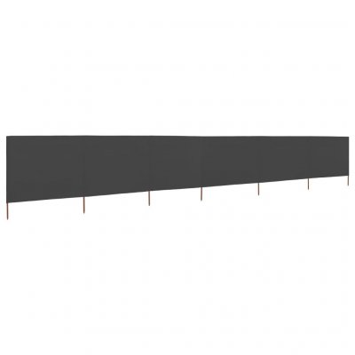 Paravent 6 panneaux Tissu 800 x 80 cm Gris Vidaxl Gris