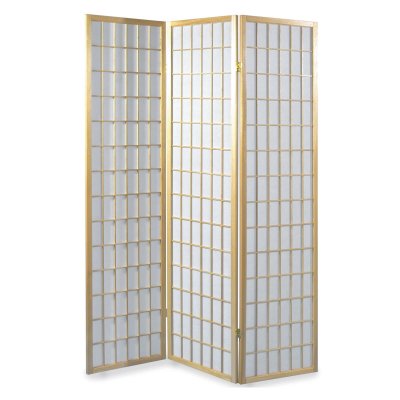 Paravent, en bois vernis naturel