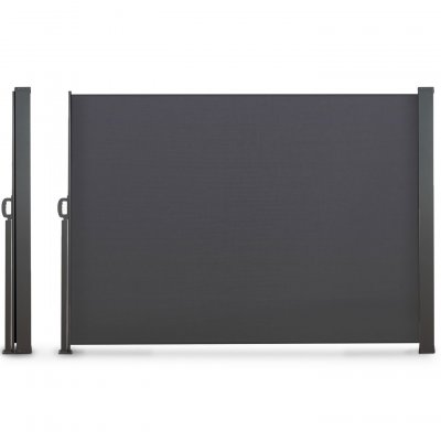 Paravent ext&eacute;rieur r&eacute;tractable 160 x 300 CM gris anthracite store lat&eacute;ral