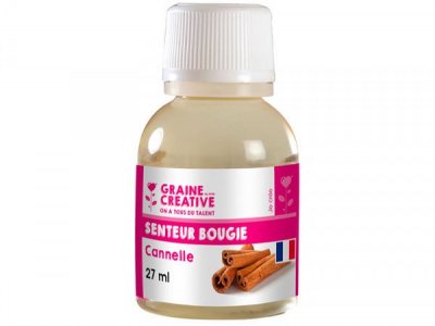 GRAINE CREATIVE Parfum pour bougies 27 ml - Senteur cannelle - Graine Cr&eacute;ative