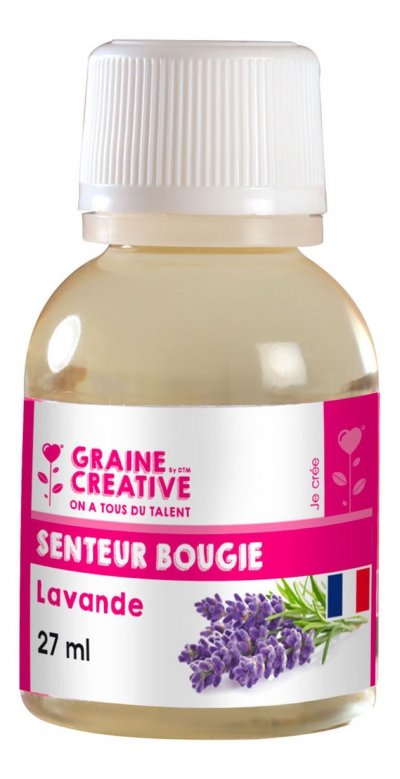 DTM Parfum pour bougies 27 ml - Senteur lavande - Graine Cr&eacute;ative