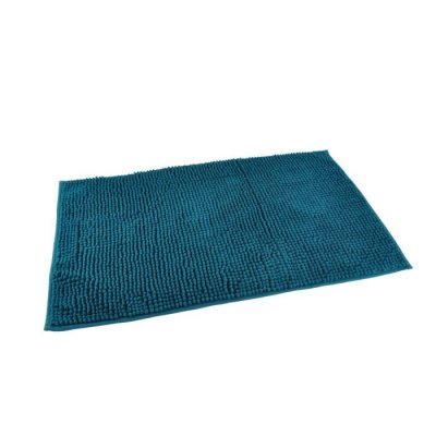 PARIS PRIX  - Tapis De Bain Microfibre sweety 45x75cm Bleu Canard
