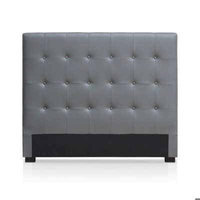 PARIS PRIX  - T&ecirc;te De Lit Capitonn&eacute;e amor 140cm Gris