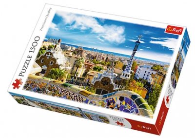 TREFL Park Guell Barcelone - puzzle de 1500 pieces 