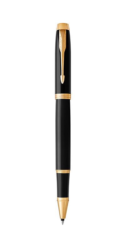 PARKER  IM Stylo roller, Noir, Recharge noire pointe fine, Coffret cadeau
