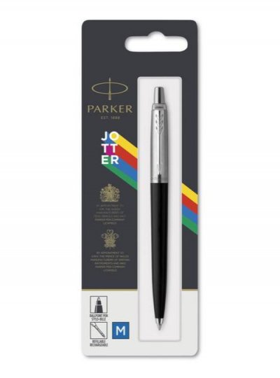 PARKER  Jotter Originals stylo bille finition noir classique pointe moyenne encre bleu