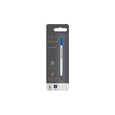 PARKER  recharge Roller Ball, pointe fine, bleue, blister X 1