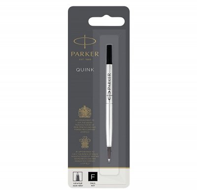 PARKER  recharge Roller Ball, pointe fine, noire, blister X 1