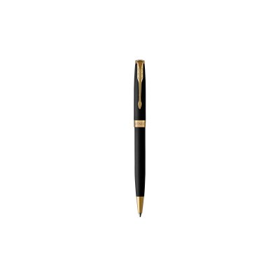  Parker Stylo Bille Sonnet Pte Moyenne Corps Noir Mat Attribut Dor&eacute;