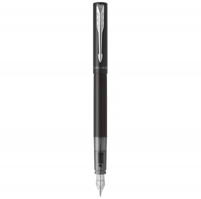 PARKER  Stylo plume VECTOR XL, noir mat m&eacute;tallis&eacute; C.T. - Lot de 3