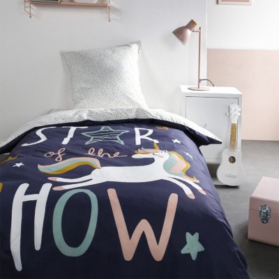 TODAY Parure de lit enfant Bleu 140x200 Home Collection 107949 - Bleu