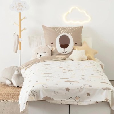 ATMOSPHERA Parure de lit Ours -  Multicolore - 140 x 200 cm