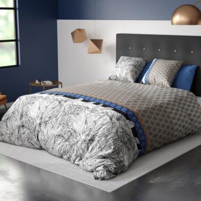 ATELIER DU COTON Parure housse de couette Gris 240x220  857729 - Gris
