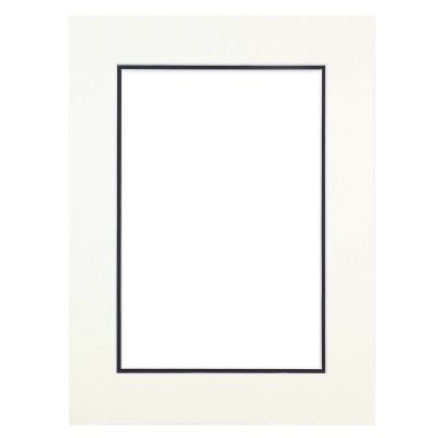 BRIO Passe-partout Double noir 30x40 cm ouverture 20x30 cm carton