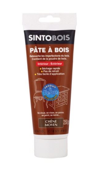 SINTO P&acirc;te &agrave; bois &agrave; l'eau - ch&ecirc;ne moyen - 250g