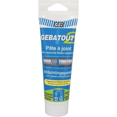 GEB P&acirc;te &Agrave; Joints Pour &Eacute;tanch&eacute;ite Eau Potable Raccord M&eacute;tal - 125 Ml
