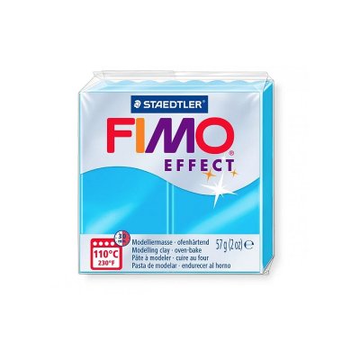 GRAINE CR P&acirc;te Fimo effect N&eacute;on Bleu 301 - 57 gr - Fimo - couleur variant