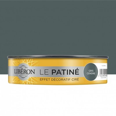 LIBERON Patine boiseries  effet m&eacute;tallis&eacute; gris cendre 0 15L