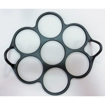 PATISSE  19233 Moule &agrave; 7 Blinis Silicone Starflex Noir 7 cm