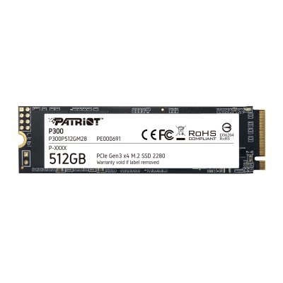 PATRIOT MEMORY  P300P512GM28 disque SSD M.2 512 Go PCI Express NVMe