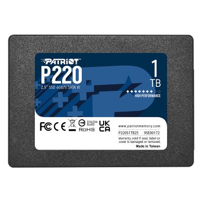 PATRIOT  P220 SSD 1To SATA III Disque Solide Interne 2.5