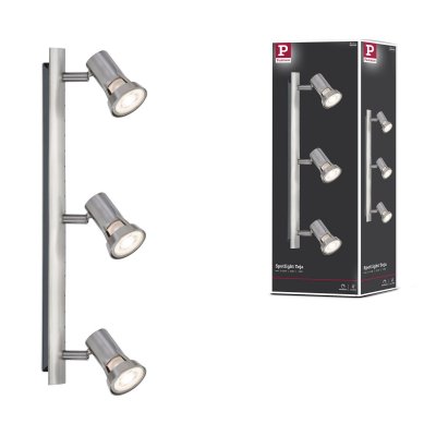 PAULMANN  66700 Spots Teja, max. 3x10W, GU10, Nickel satin&eacute;, 230V, M&eacute;tal