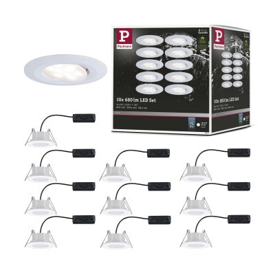 PAULMANN  Spot Encastr&eacute; Ext Led Calla Par 10 Blanc