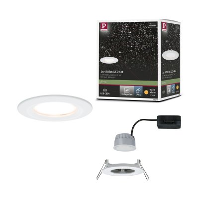 PAULMANN  Spot Led Nova Coin Rond, Dimmable, Blanc