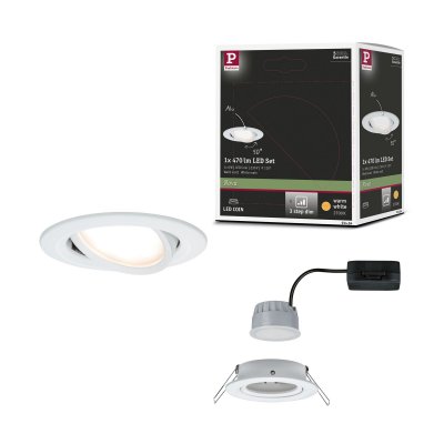 PAULMANN  Spot Nova Coin Rond, Inclinable, Blanc